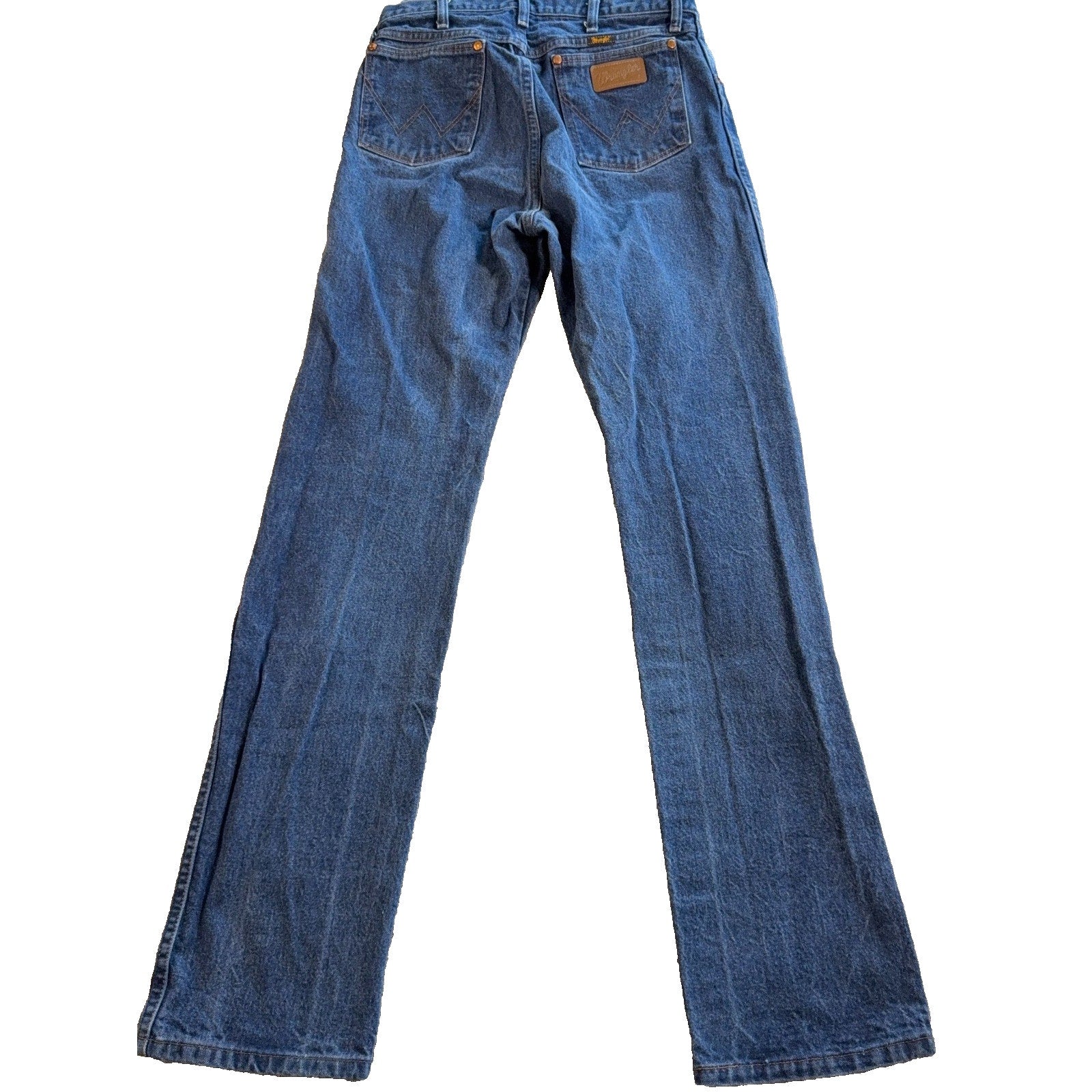 Wrangler 13MWZPW Cowboy Cut Jeans Mens 38x32 Blue Denim Western Original Fit
