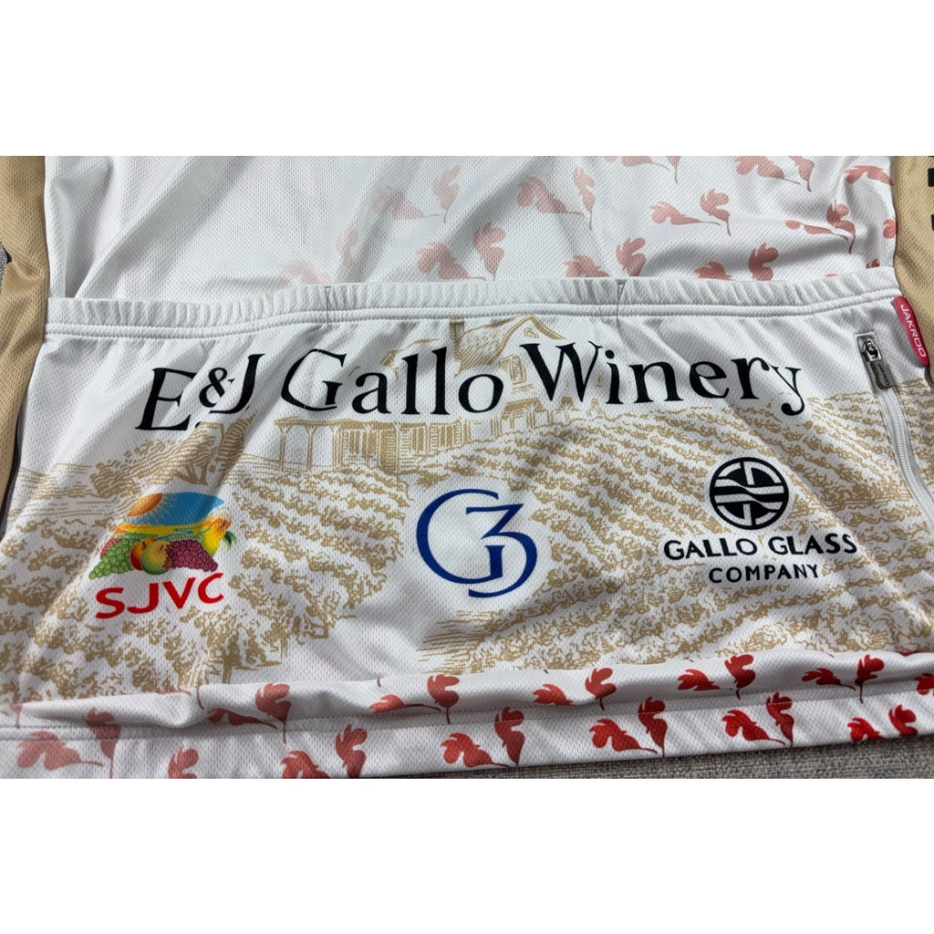 Jakroo Gallo Bicycle Club Cycling Jersey 2XL E&J Gallo Winery Full Zip