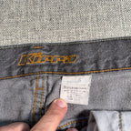 Kikwear Rushmore Jeans Mens 33x30 Gray Baggy Wide Leg Y2K Rave Skater Denim