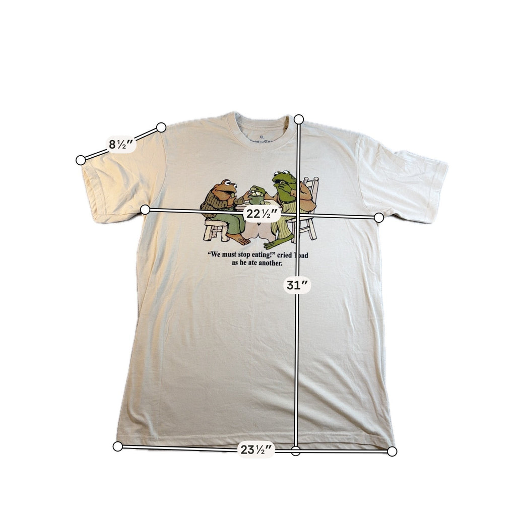Frog & Toad We Must Stop Eating Graphic Tee Adult XL