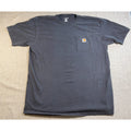 Carhartt Pocket T Shirt Men XL Tall Faded Black Heavyweight Workwear Cotton
