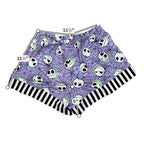 Disney Nightmare Before Christmas Pajama Set XS Jack Skellington Purple Shorts