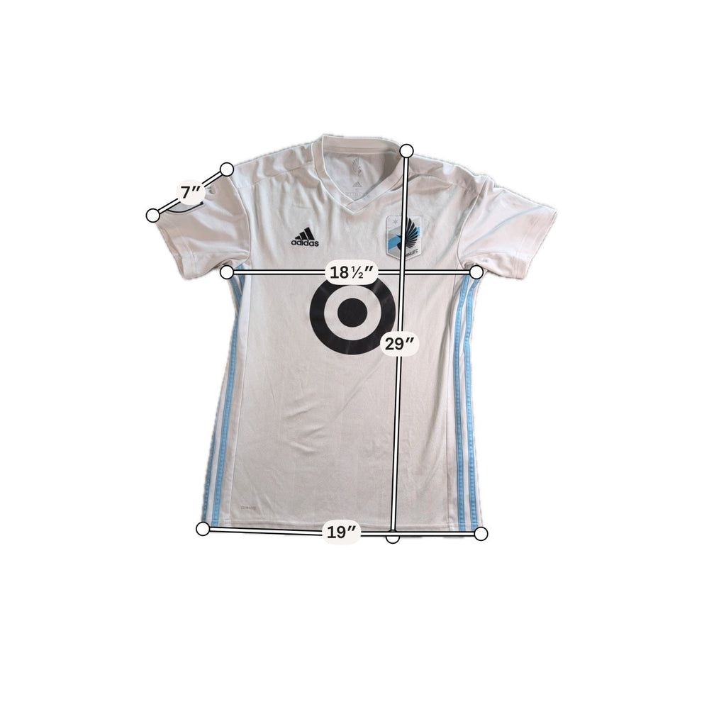 Minnesota United FC Adidas Jersey Mens Small White MLS Target MNUFC Soccer Kit