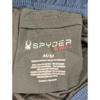 Spyder Swim Trunks Mens M Navy Geometric Lined Drawstring Shorts Flaw