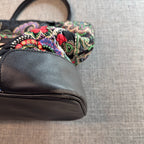 Vera Bradley Day Off Satchel Kiev Paisley Quilted Shoulder Bag Purse Black Trim