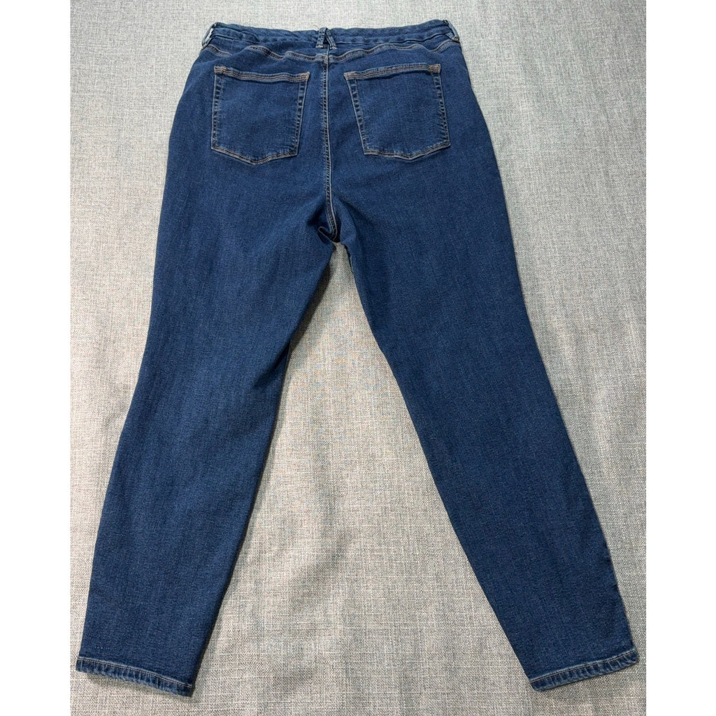 Good American Good Legs Jeans Women 18 High Rise Skinny Ankle Blue509