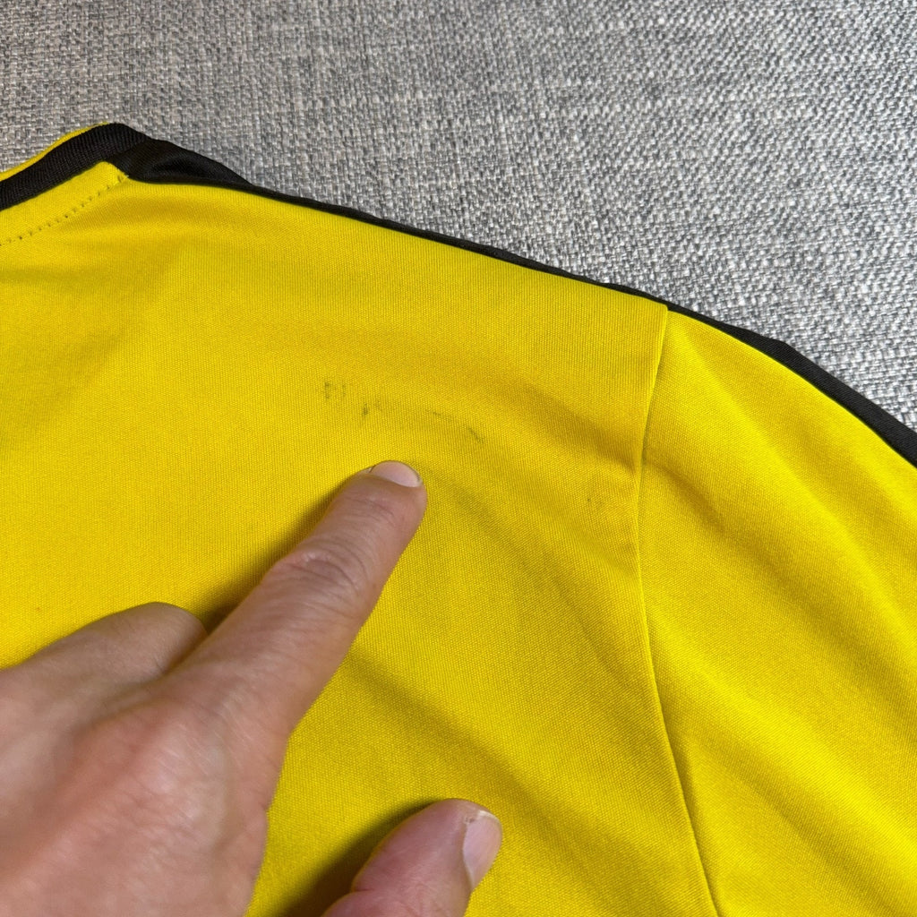 Borussia Dortmund 2016-17 Home Jersey Puma BVB Evonik Men L Yellow Flaws