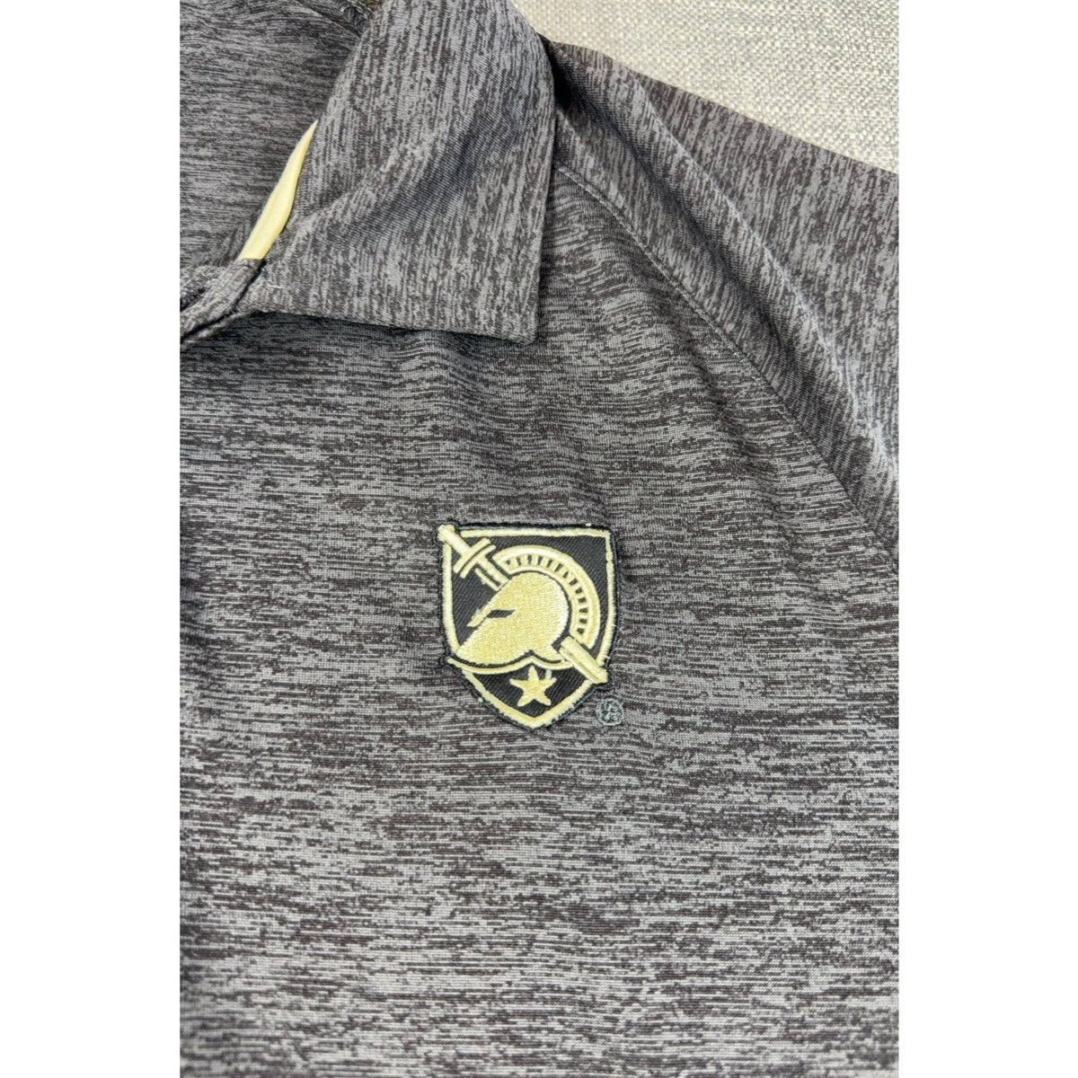 Army Black Knights West Point Mens XXL Polo Gray Heather Performance Shirt