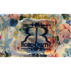 Robin Ruth California Floral Quilted Snapback Hat Cream Multicolor Cotton Cap