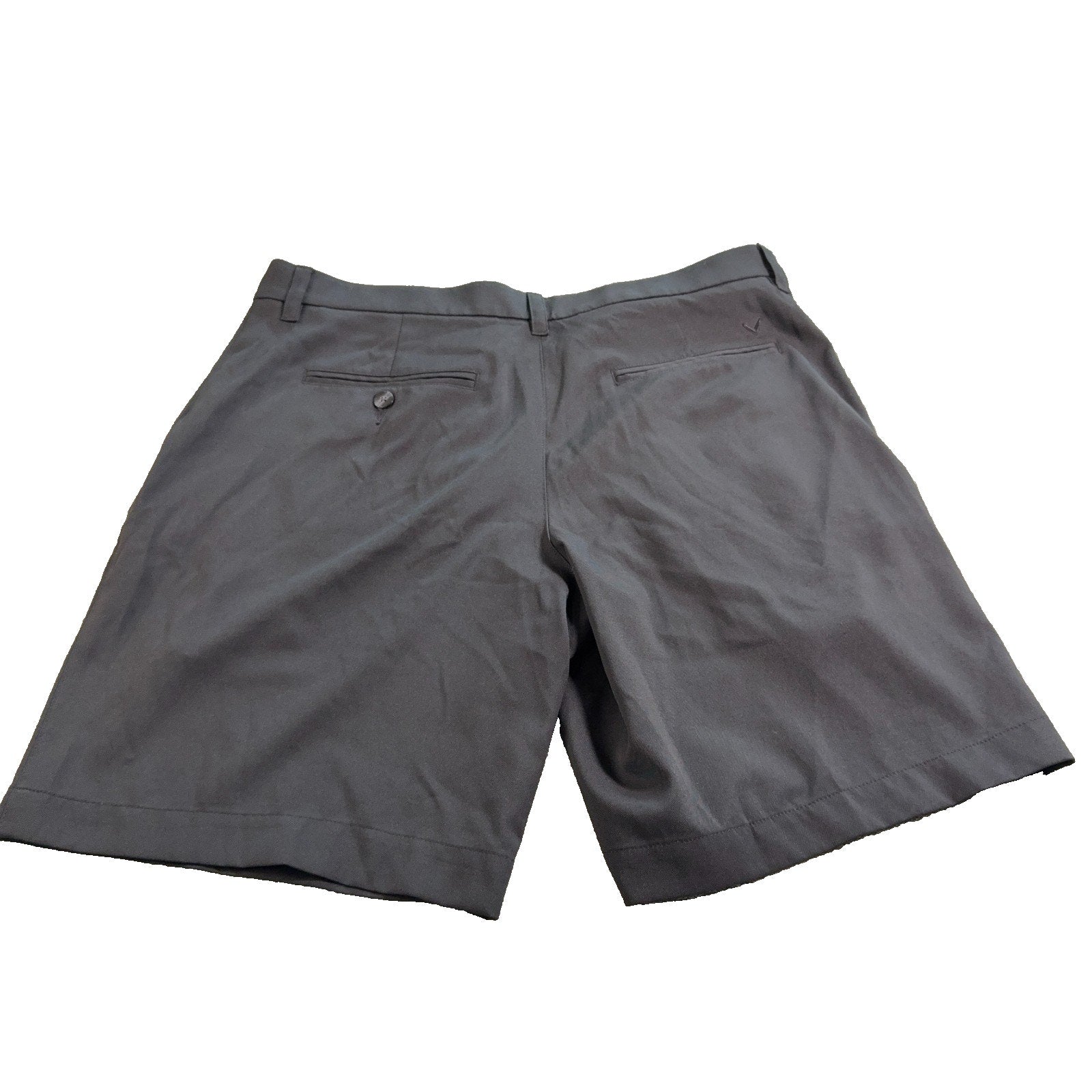Callaway Golf Shorts Mens 34 Gray Stretch Performance Flat Front 8.5 Inseam