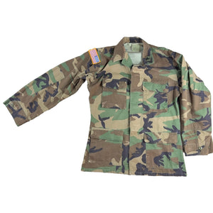 1993 USGI M81 Woodland Camo BDU Combat Coat Small Long 8415-01-084-1644 USA