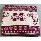 Mississippi State Bulldogs Christmas Sweater Tee Medium Lauren James Long Sleeve