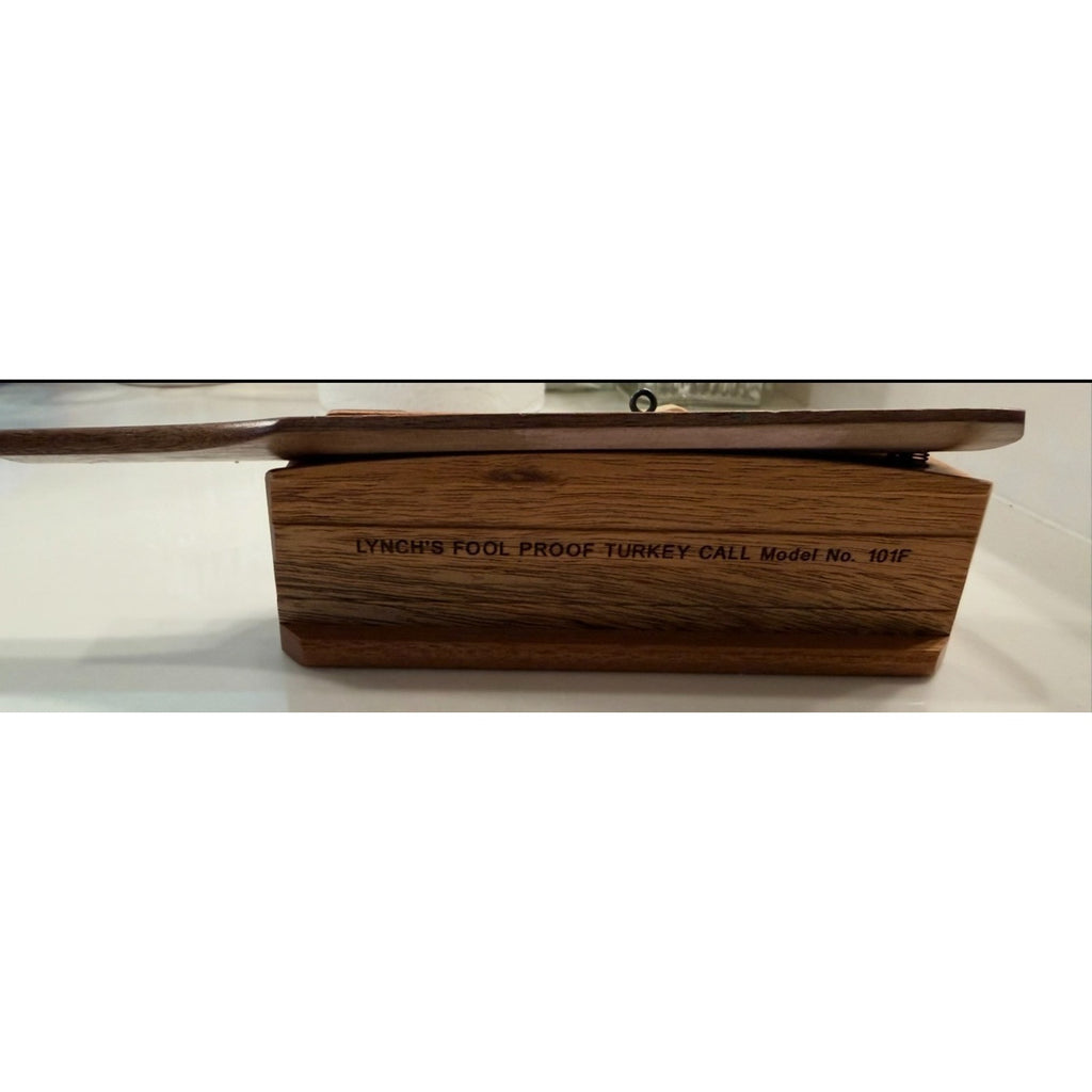 Vintage Style Lynch Fool Proof Turkey Call Model 101F Wood Box Call Decoy