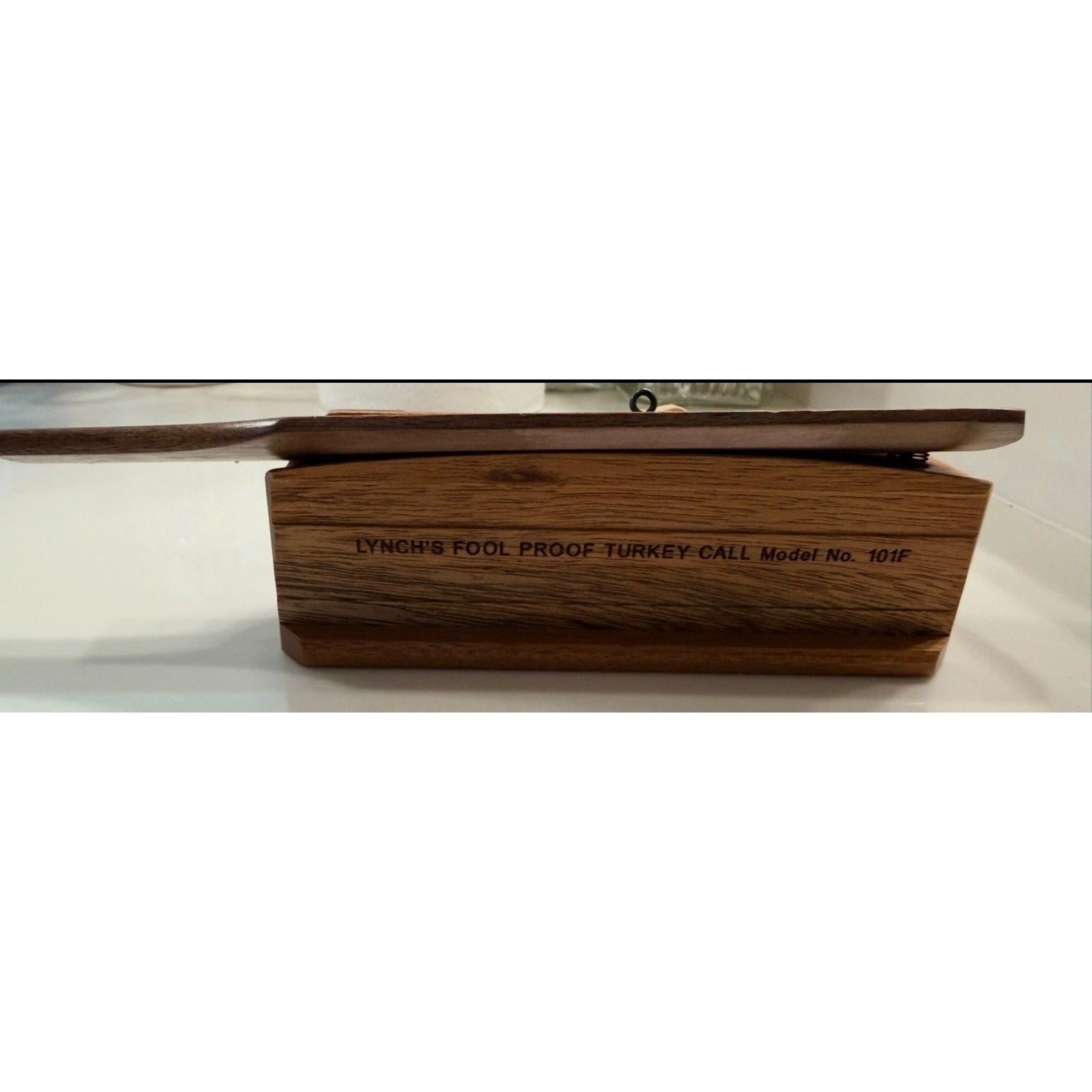 Vintage Style Lynch Fool Proof Turkey Call Model 101F Wood Box Call Decoy