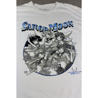 Sailor Moon T Shirt Mens XL Pretty Guardian Anime Sailor Scouts White Graphic T