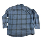 Carhartt Loose Fit Plaid Button Down Shirt Men L Blue Black Workwear TW4451-M