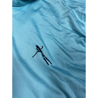 B Draddy Mens XXL Golf Quarter Zip Pullover Aqua Blue Performance Pockets