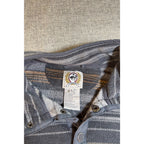 Cinch Fleece Pullover Mens S Southwestern Stripe Snap Neck Western Ranch