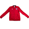 Adidas FC Dallas MLS Soccer Jacket Womens S Red Full Zip Track Warm Up 3 Stripe