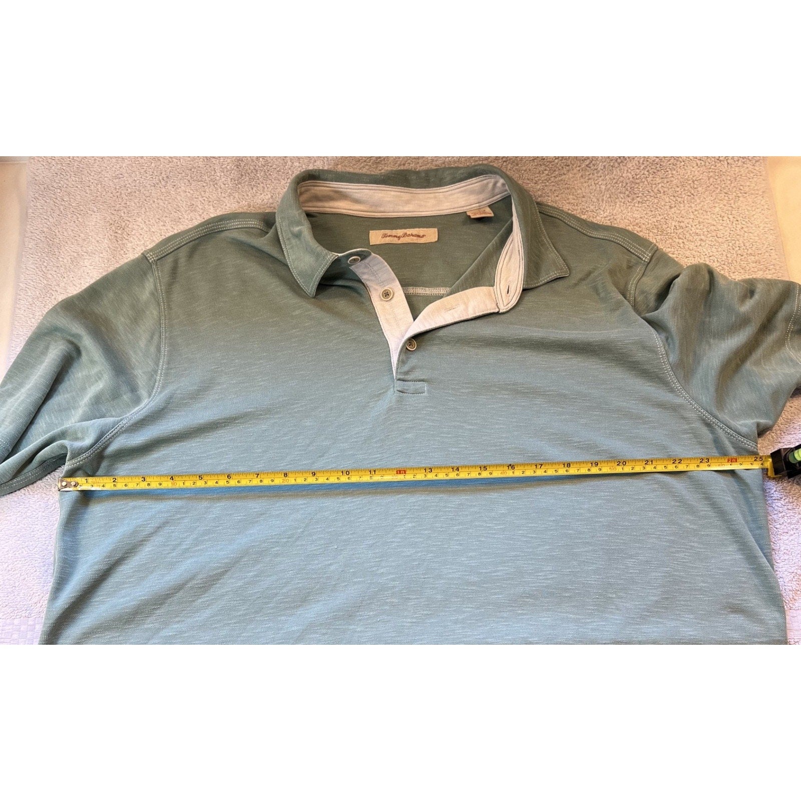 2 Tommy Bahama Polo Shirt Lot Mens XXL TTG Blue Green Short Sleeve Casual Golf