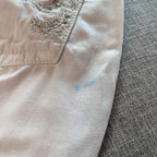 Miss Me Jeans Womens 30 White Cropped Skinny Rhinestone Embellished Flawed