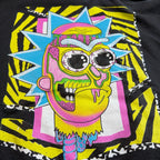Rick and Morty Hoodie Adult S Black Wubba Lubba Dub Dub Graphic Pullover