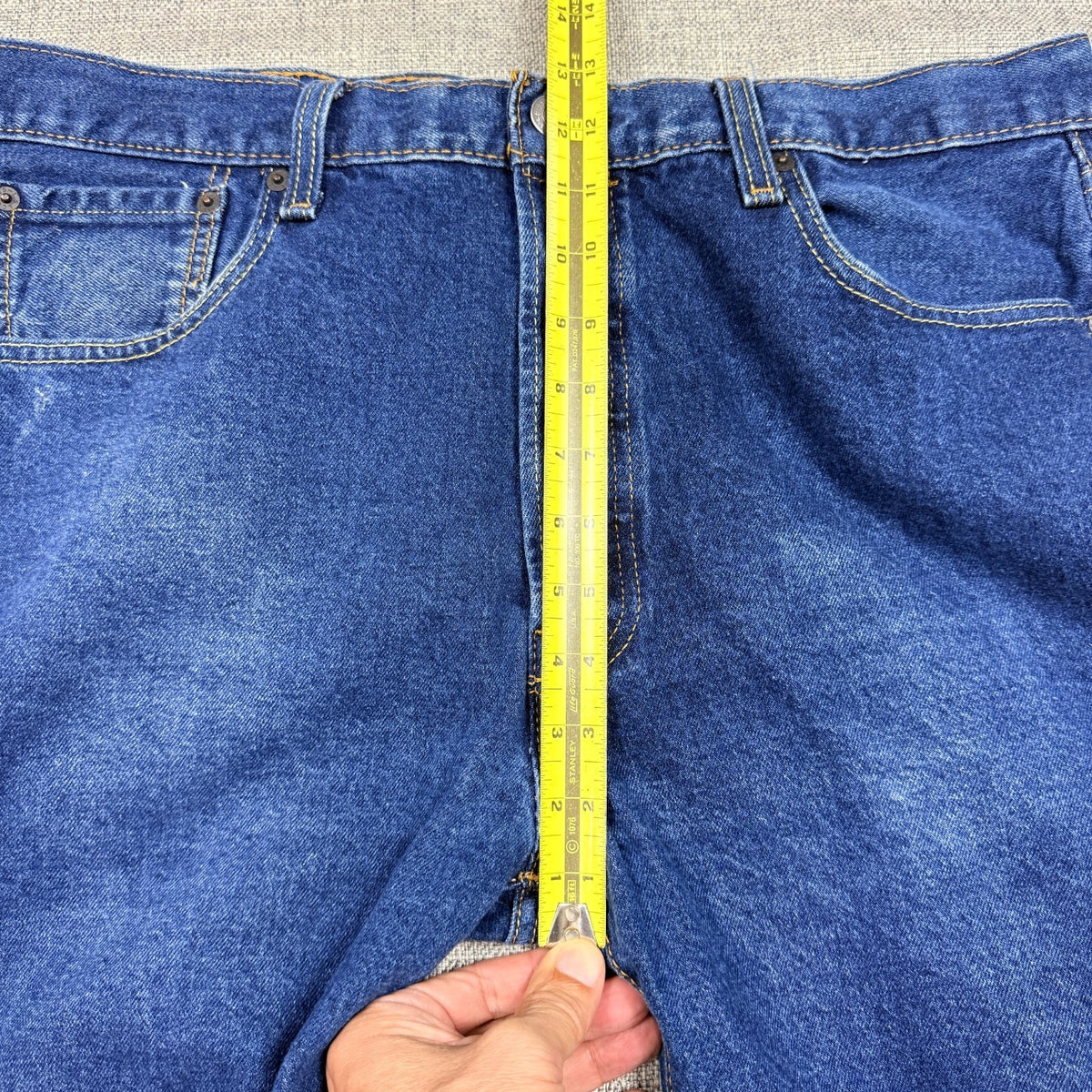 Levi's 501 Jeans Men's 38x34 Fits 37x30 Button Fly Straight Dark Wash