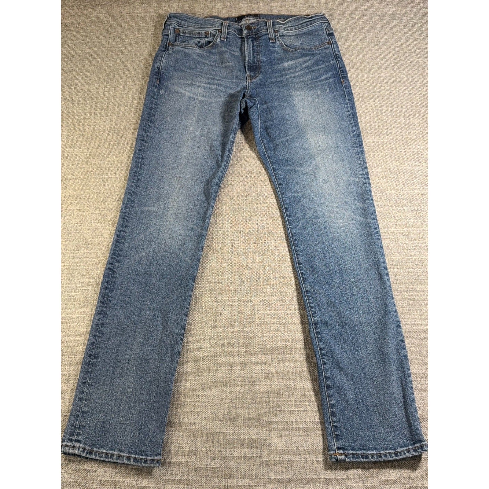 Madewell Mens Slim Jeans 33x32 Blue Distressed Medium Wash Denim Pants