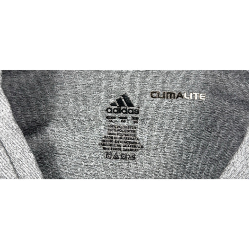 Adidas Notre Dame Fighting Irish Shirt Mens XL Gray ClimaLite Champion NCAA