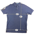 Polo Ralph Lauren Polo Shirt Mens Large Faded Navy RLC 38 Number 3 Rugby