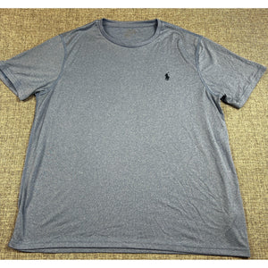 Polo Ralph Lauren Performance T Shirt Mens Large Blue Gray Pony Logo Athletic