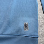 NBA Sweatshirt Men Small Blue Black Colorblock Utility Pocket Crewneck Fleece