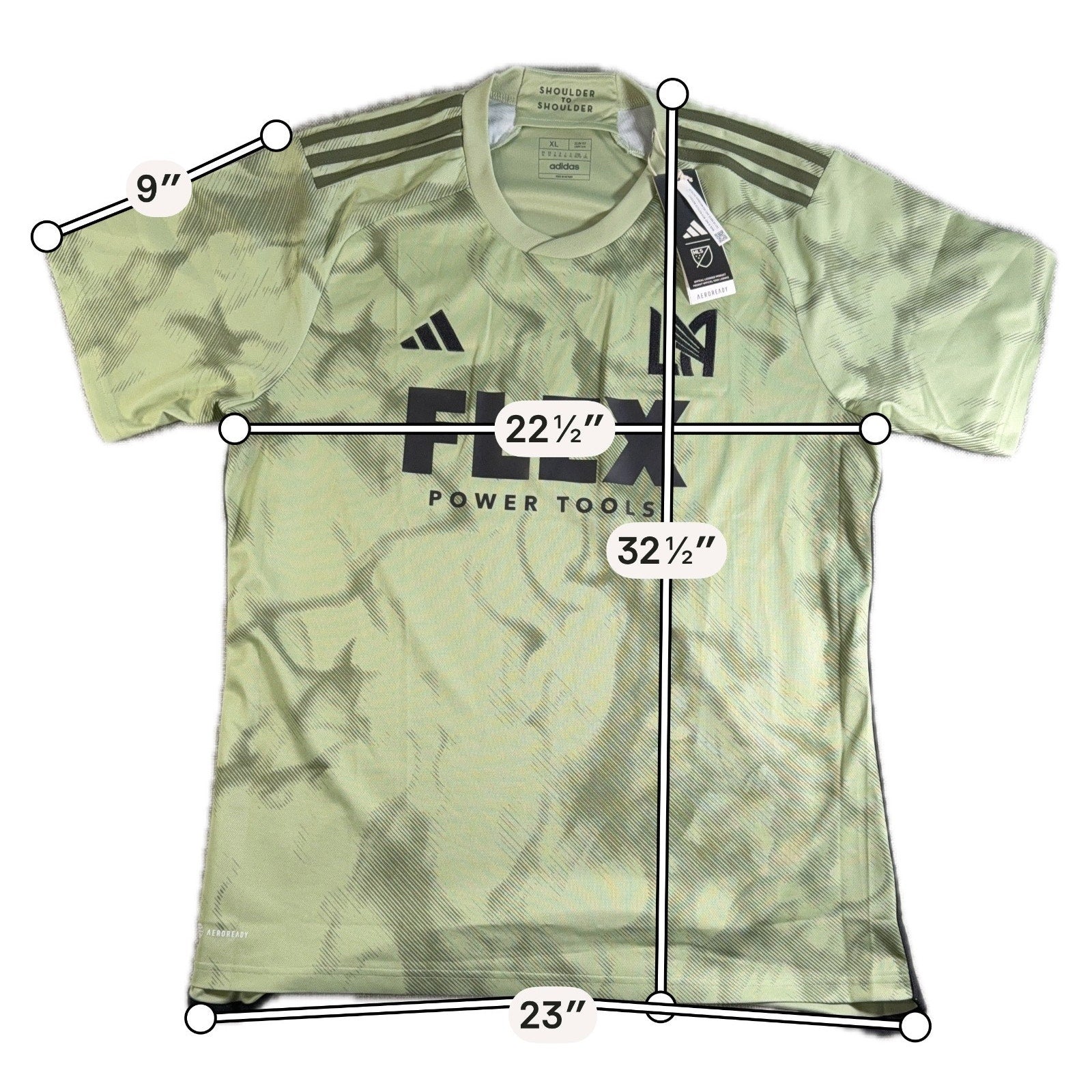 LAFC Adidas 2023 Smokescreen Away Jersey Mens XL NWT MLS Soccer HI1873