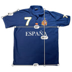 Spain Soccer Polo Mens XL Navy #7 One-Star Era España Embroidered