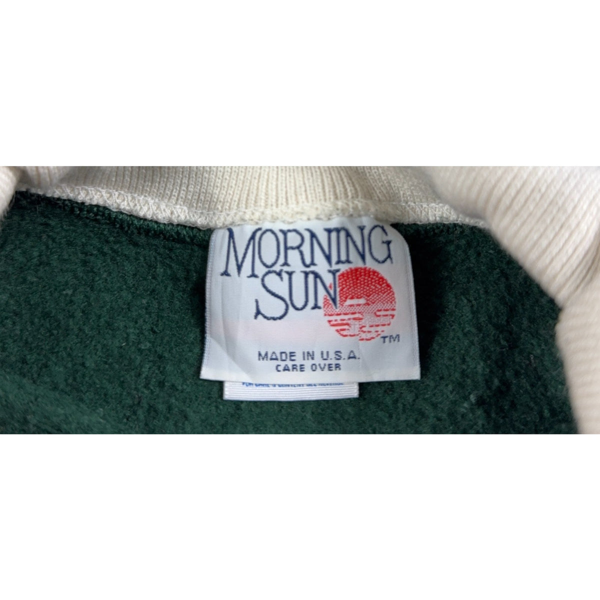 Vintage 90s Morning Sun Christmas Bunny Sweatshirt Womens M Peter Pan Collar