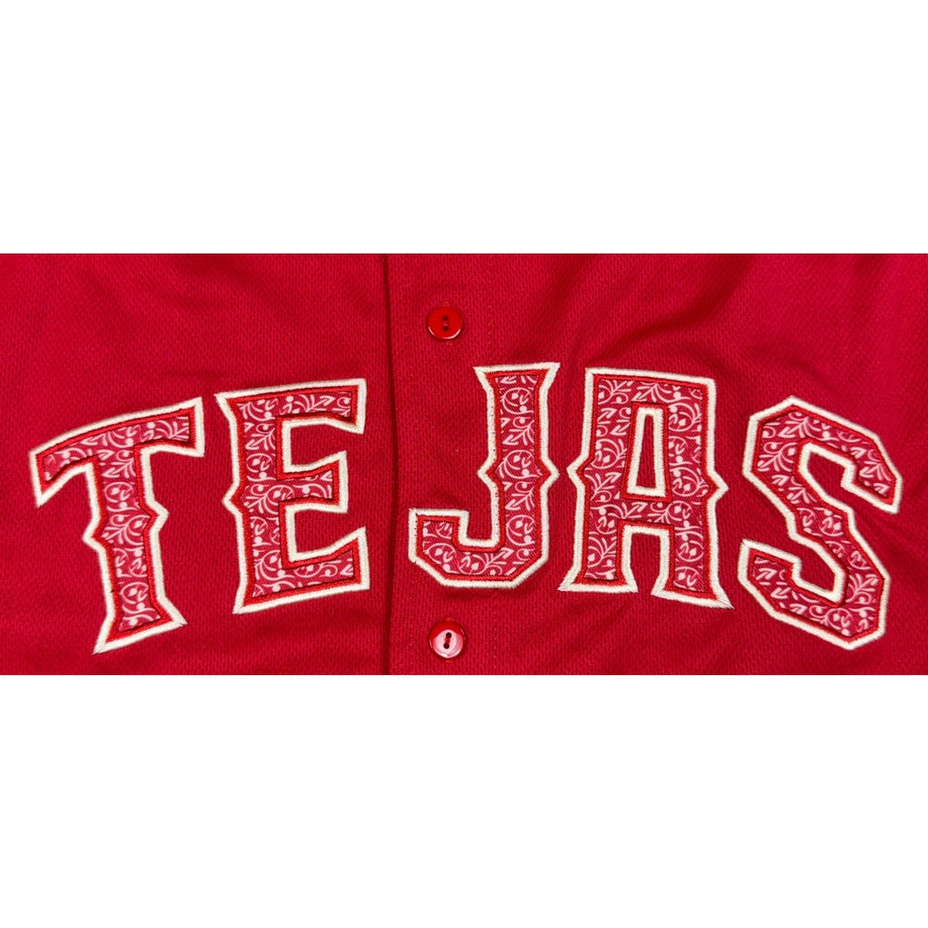 TEJAS Dallas College Jersey #23 Mexico Texas Flag Men's M Baseball