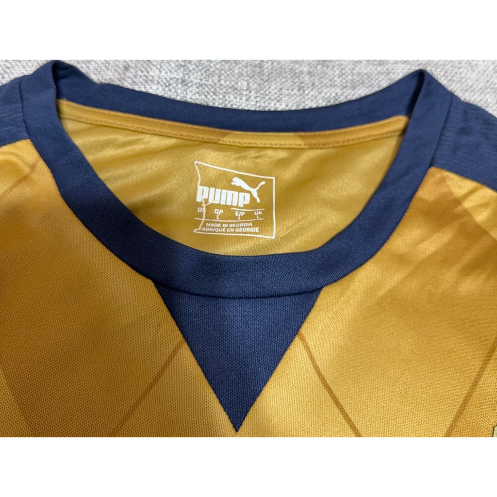 Arsenal 2015/16 Away Jersey Puma Gold Navy Fly Emirates Men’s L 747568