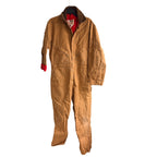 Vintage Walls Blizzard Pruf Coveralls Mens XL Tall Brown Duck Insulated USA