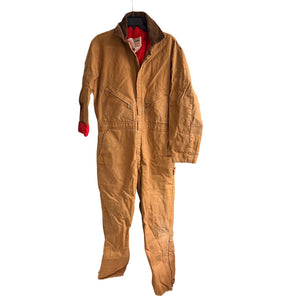 Vintage Walls Blizzard Pruf Coveralls Mens XL Tall Brown Duck Insulated USA