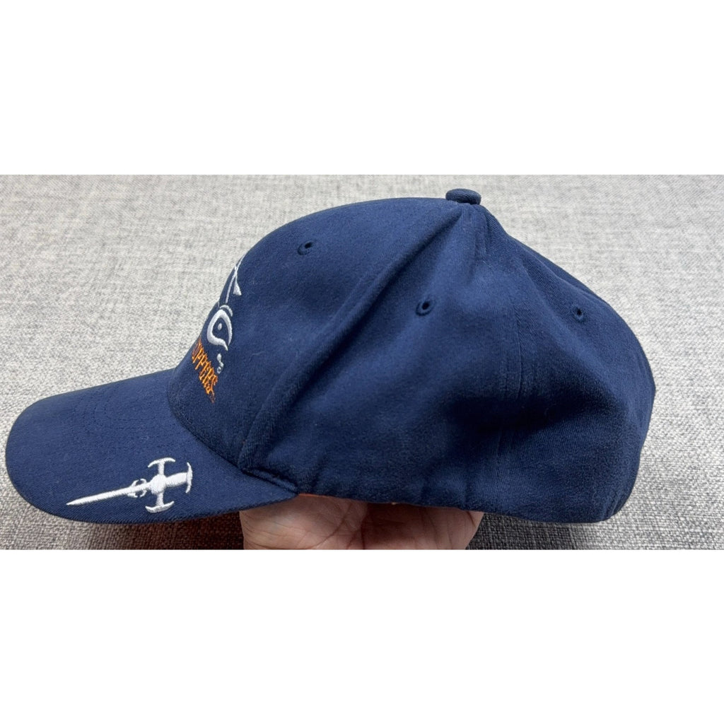Y2K Orange County Choppers OCC Bio-Domes Stretch Fit Hat Cap Navy