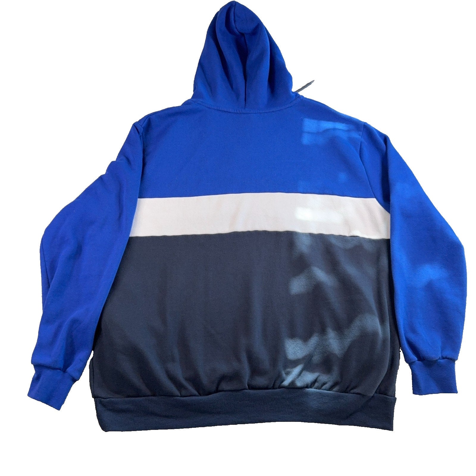 Chelsea FC Hoodie Mens 3XL Blue White Navy 1/4 Zip Official Soccer Pullover
