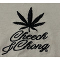 Cheech & Chong T Shirt Mens M Tan Embroidered Weed Leaf Back Graphic