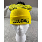 Columbus Crew MLS Pom Beanie Hat Nationwide Black Yellow Soccer Knit Cap