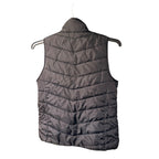 Indigo Saints Puffer Vest Womens M Black White Trim Full Zip Quilted
