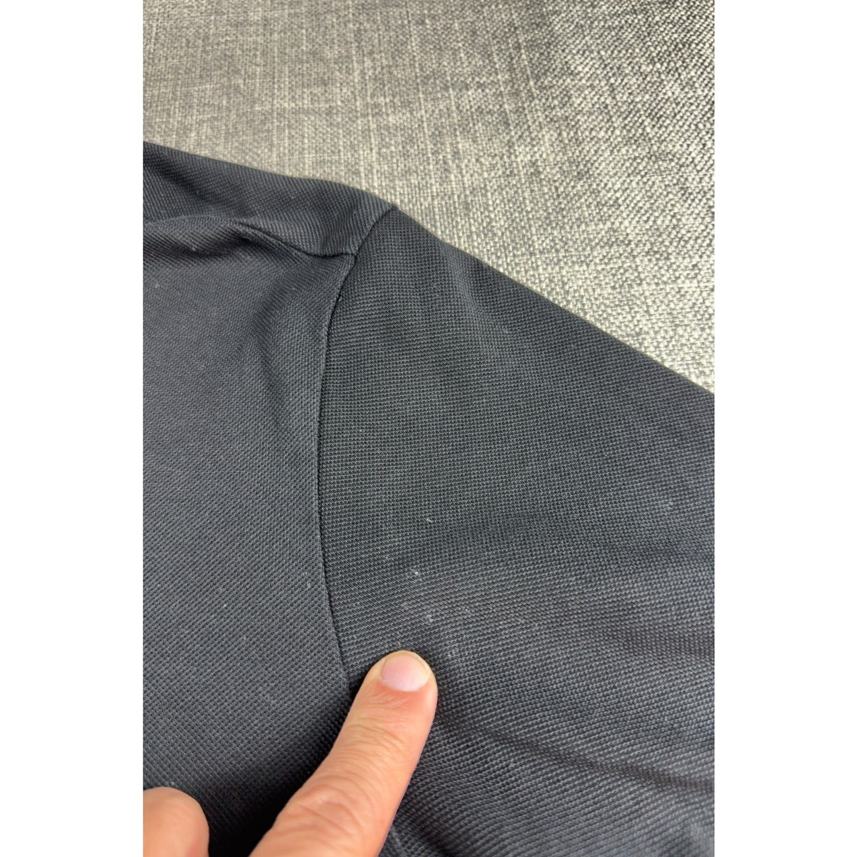 INIMIGO Contrast Heart Polo Shirt Men's L Black Olive Made in Portugal
