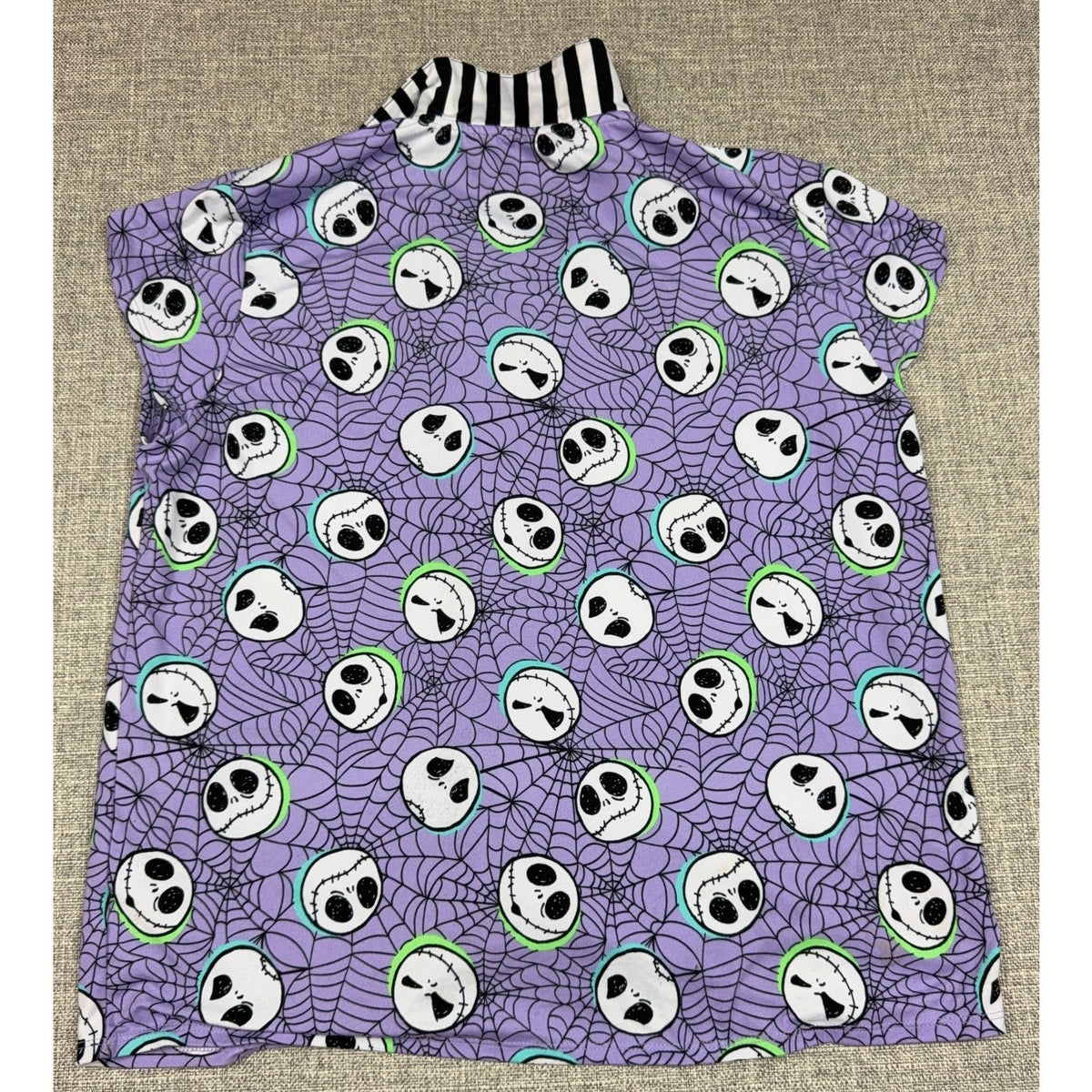 Disney Nightmare Before Christmas Pajama Set XS Jack Skellington Purple Shorts