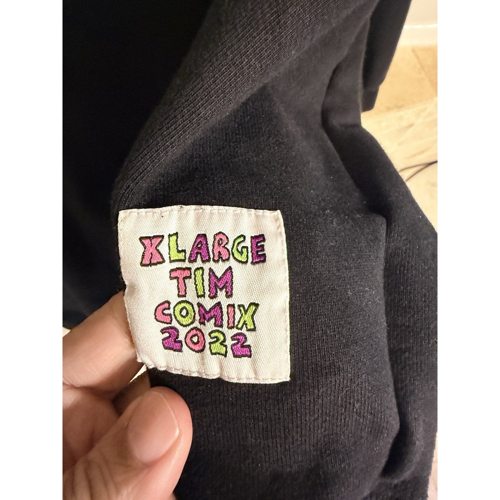 XLARGE Tim Comix 2022 Crewneck Sweatshirt Black Small Japan Streetwear