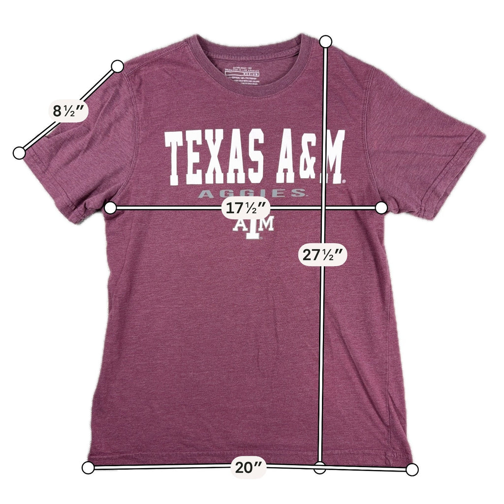 Texas A&M Aggies Colosseum T Shirt Mens Medium Maroon NCAA College Graphic Tee