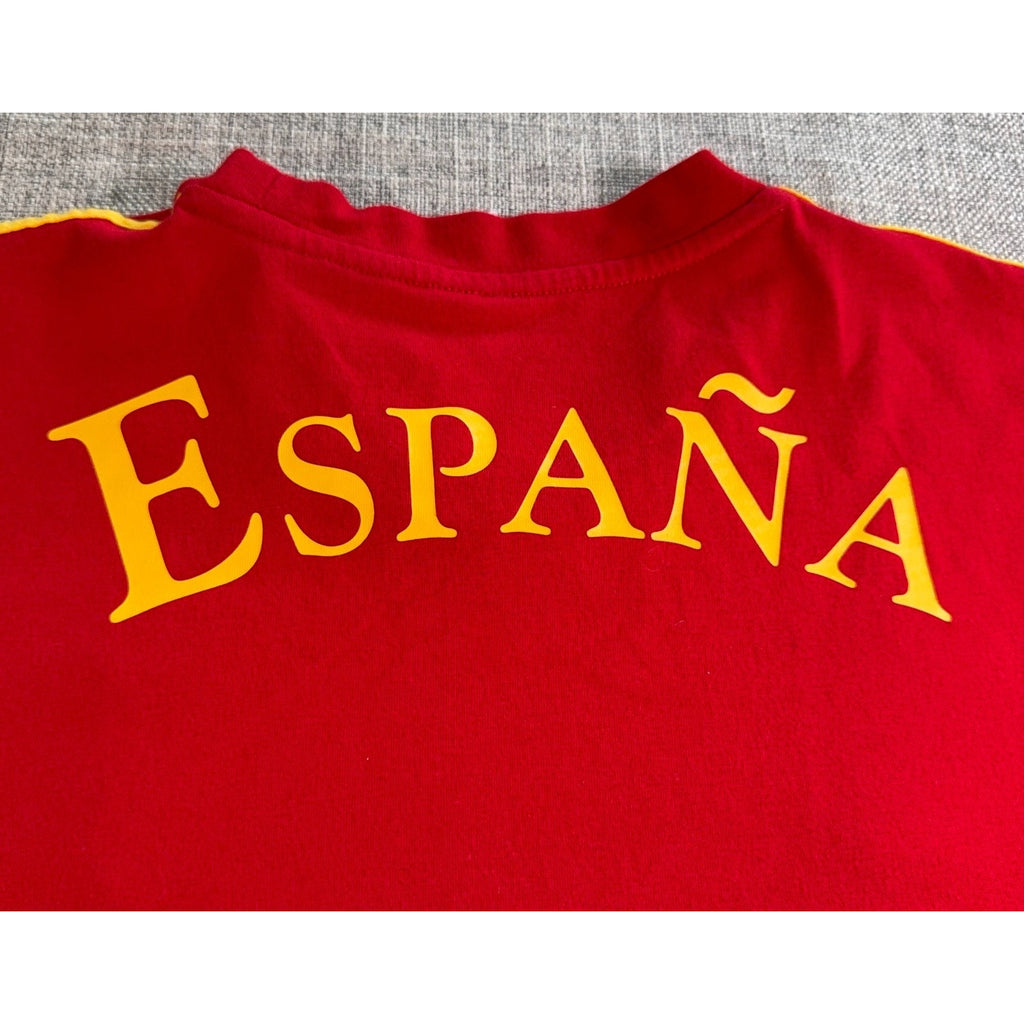 Adidas Spain National Team Shirt Mens XL Red España Soccer Football Tee