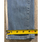 PAIGE Hoxton Ankle Jeans Womens 30 Blue Metallic Silver Stripe Skinny High Rise